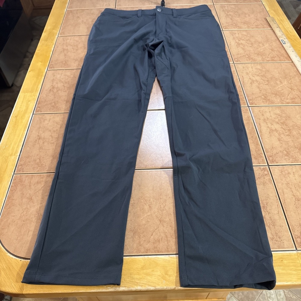 Lululemon ABC Commission Pants Classic Fit 32 x 31‎ Warpstreme Dark Gray Stretch